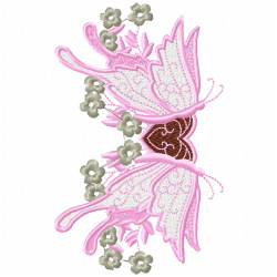 Butterfly Embroidery Design 12